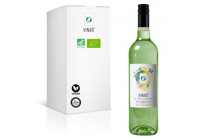 VINA'0° Le Chardonnay 0,75L (BIO) - Nealkoholické bílé tiché víno 0,0% alk.