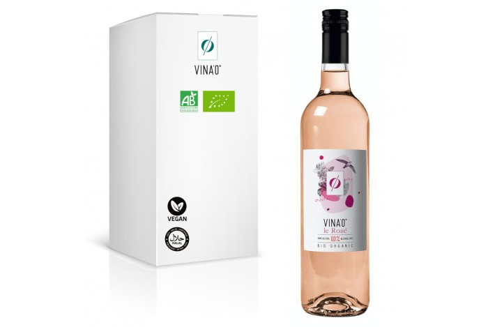 VINA'0° LeRosé 0,75L (BIO) - Nealkoholické růžové tiché víno 0,0% alk.