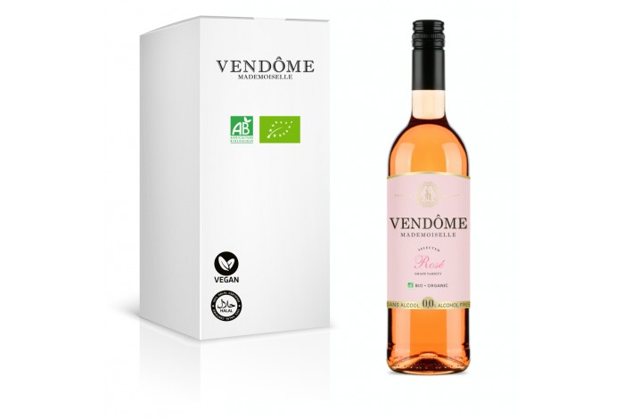 Vendôme Mademoiselle Rosé 0,75L (BIO) - Nealkoholické růžové tiché víno 0,0% alk.