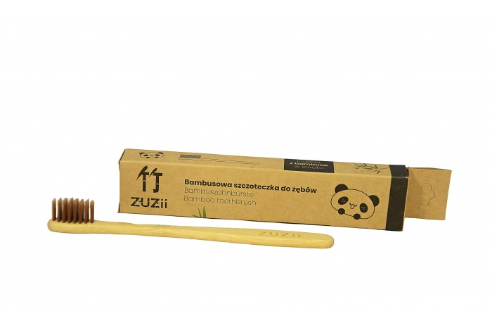 Bambusový kartáček na zuby Zuzii pro děti 1ks